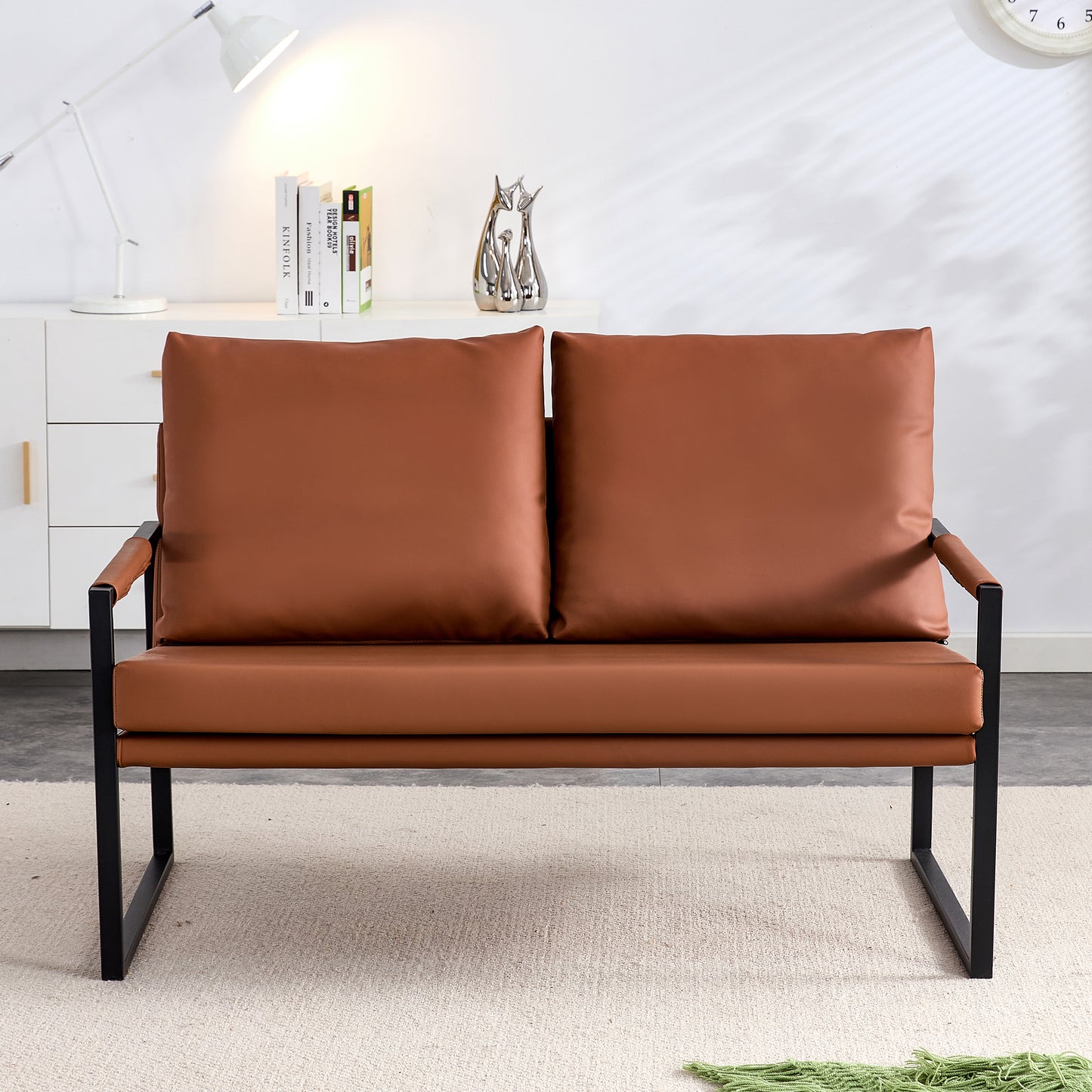 Chic Duo Sofa with Cushions