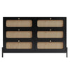 Chic Rattan 6-Drawer Storage Dresser