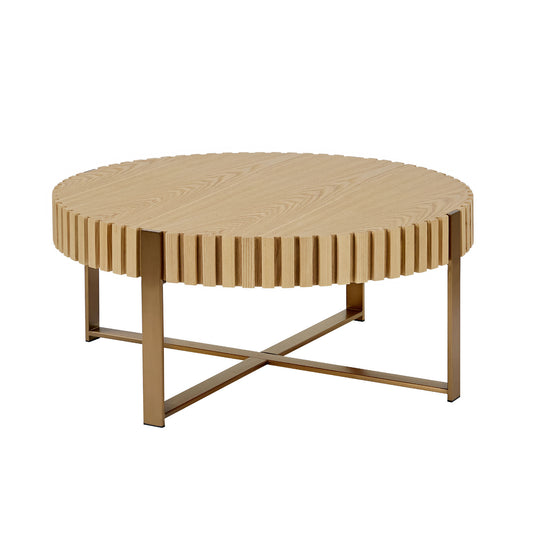 Chic Round Ash Coffee Table