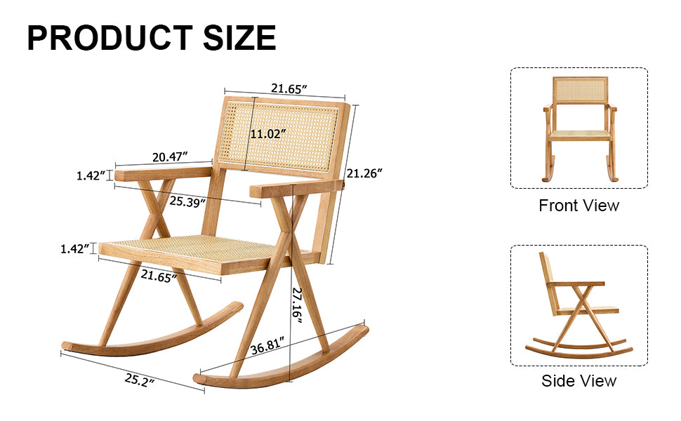 Cozy Rattan Rocking Chair