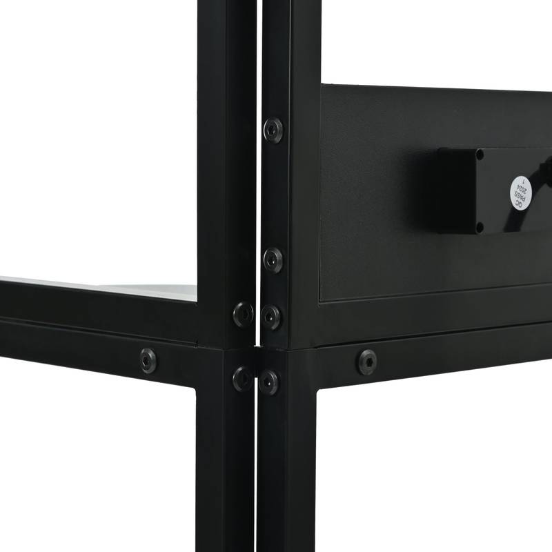Illuminate Corner Shelf with USB & Glass Holder