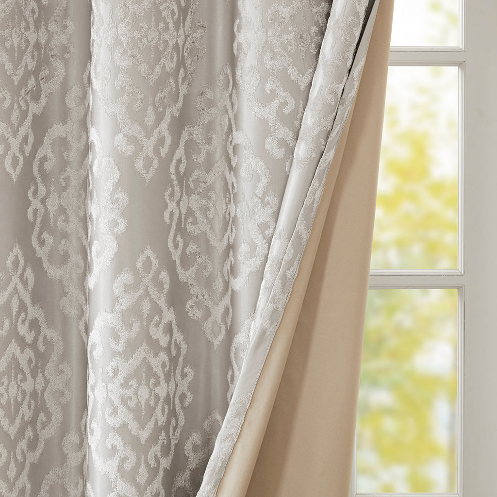 Cozy Blackout Jacquard Curtain Panel