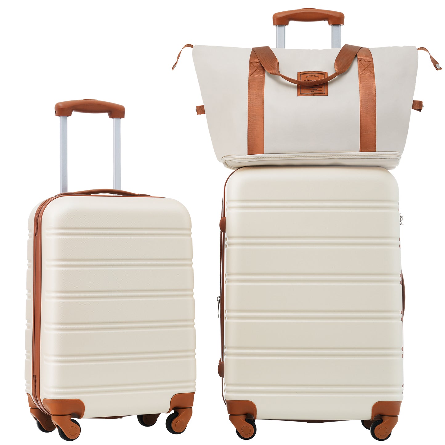 Travel Smart: Lightweight Hardshell Luggage Duo