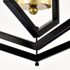 Sleek Black and Gold Chandelier for Stylish Spaces