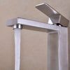 Sleek Brushed Nickel Bathroom Faucet