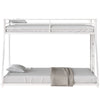 Cozy Climb Metal Bunk Bed - Twin over Full in White