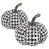 Plaid Pumpkin Décor Duo for Halloween Fun