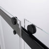 Sleek Black Frameless Sliding Shower Doors