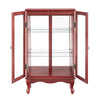 Charming Lighted Curio Cabinet with Glass Doors