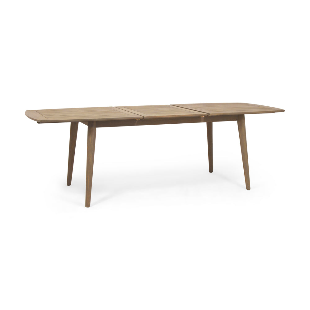 Stylish Gray Expandable Acacia Dining Table