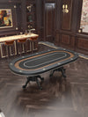 Chic Oval Aura Waterproof Poker Table