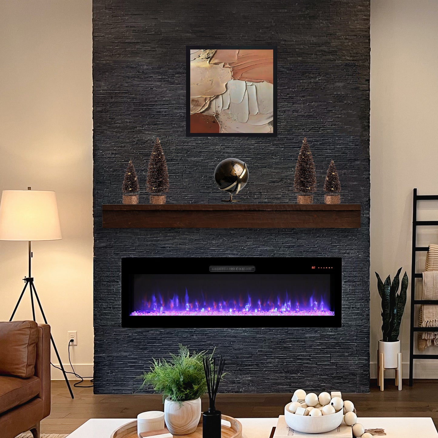 Cozy Glow Wall-Mounted Electric Fireplace