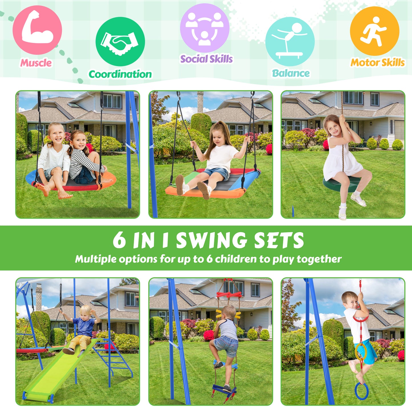 Ultimate Adventure Swing Set for Kids