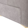 Cozy L-Shaped Sectional Sofa with Movable Ottoman - Light Grey