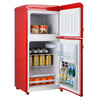 Chic Red Mini Fridge with Freezer – Perfect for Any Space!