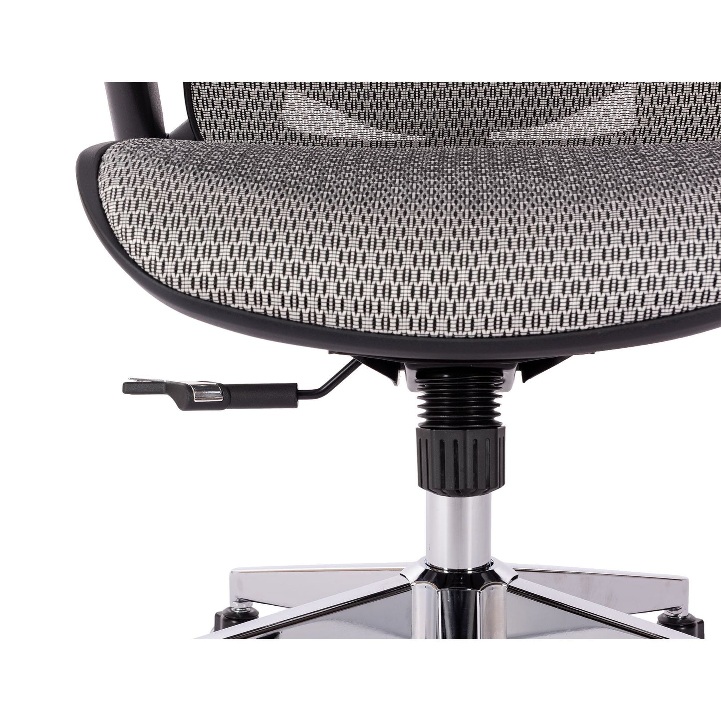 Comfy Grey Mesh Office Chair with Adjustable Features