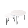 Chic Marble Nesting Tables - Set of Two