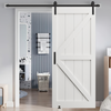 Modern Barn Door Panel - Ready to Assemble, Moisture-Proof & Deformation Resistant