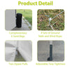 Easy Pop-Up Party Canopy with Sidewalls and Weights - Beige & White