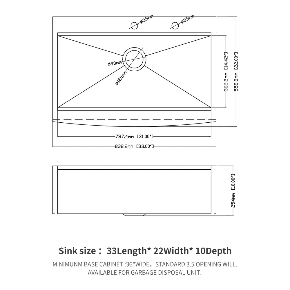 Farmhouse Stainless Steel Workstation Sink