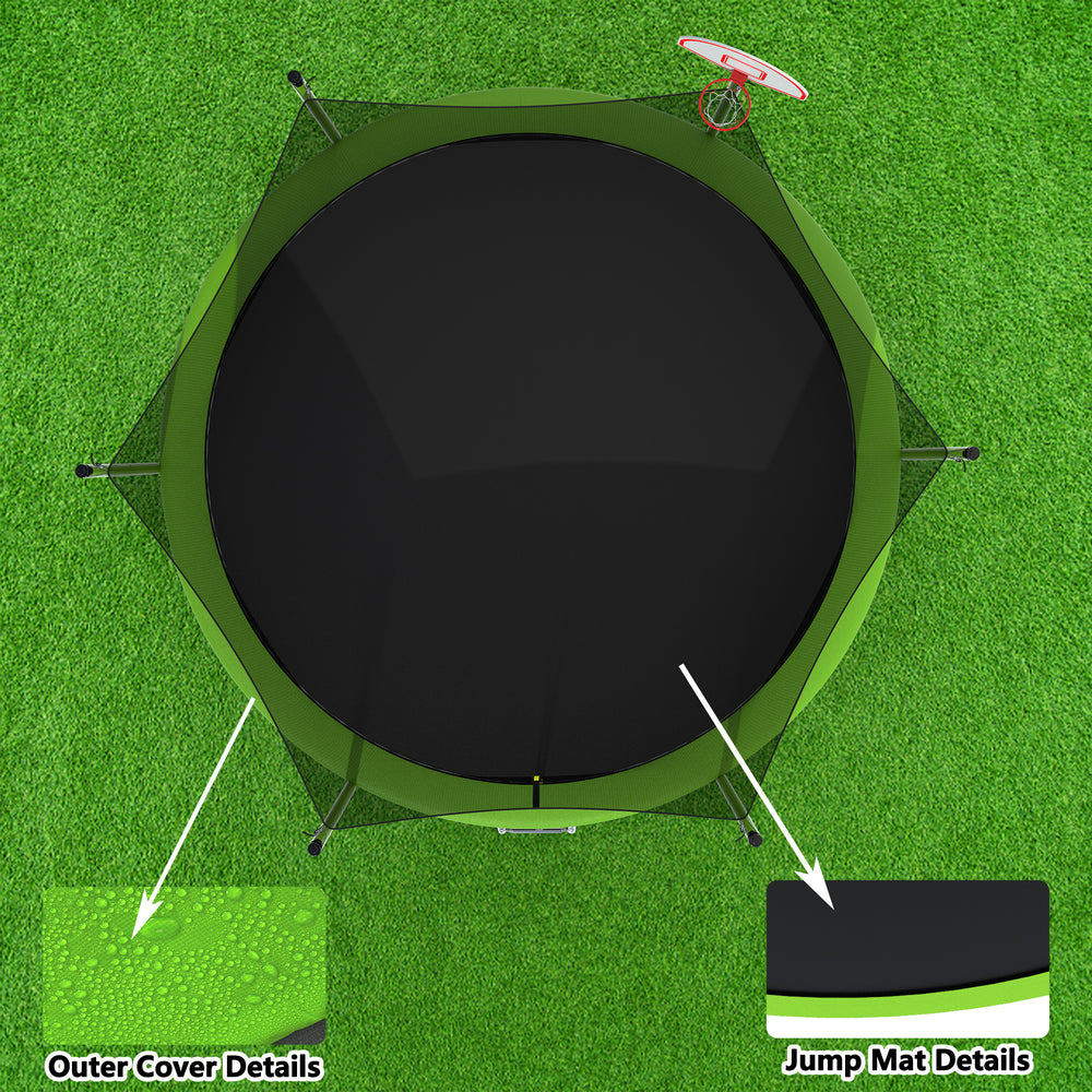 Jump & Play Trampoline for Kids with Safety Net