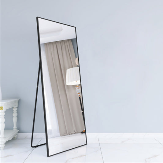 Sleek Black Wall Mirror