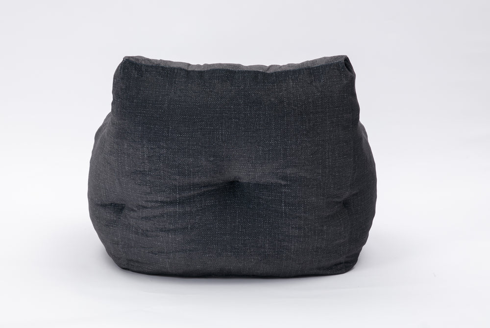 Cozy Velvet Memory Foam Bean Bag - Dark Gray