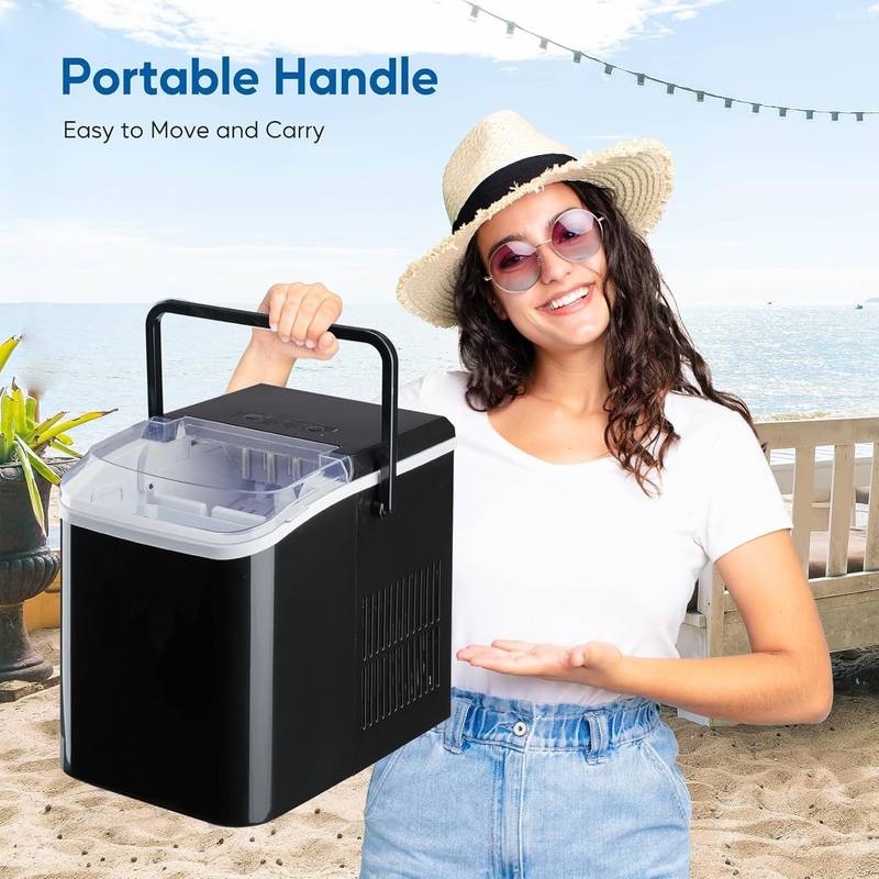 Quick Chill Ice Maker: Fast, Self-Cleaning & Portable for Any Occasion