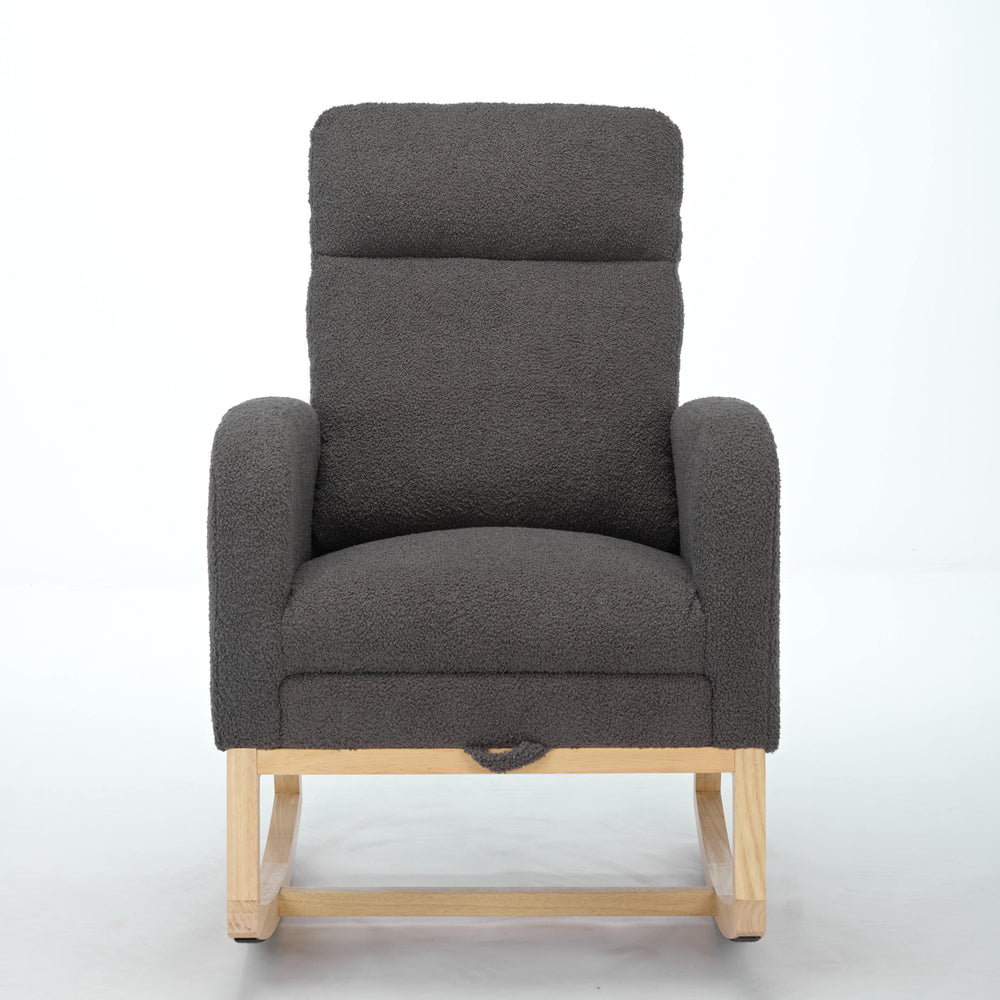 Cozy Modern Rocking Chair with Pocket