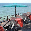 Turquoise Patio Umbrella with Easy Tilt and Crank