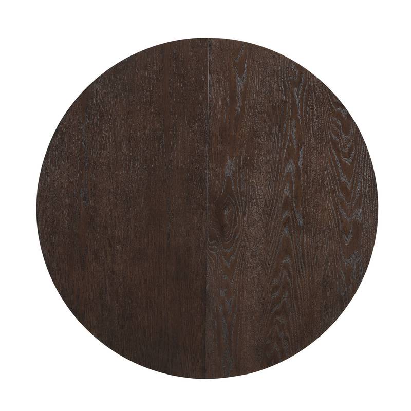 Cozy Expandable Dining Set with Removable Leaf in Espresso and Gray