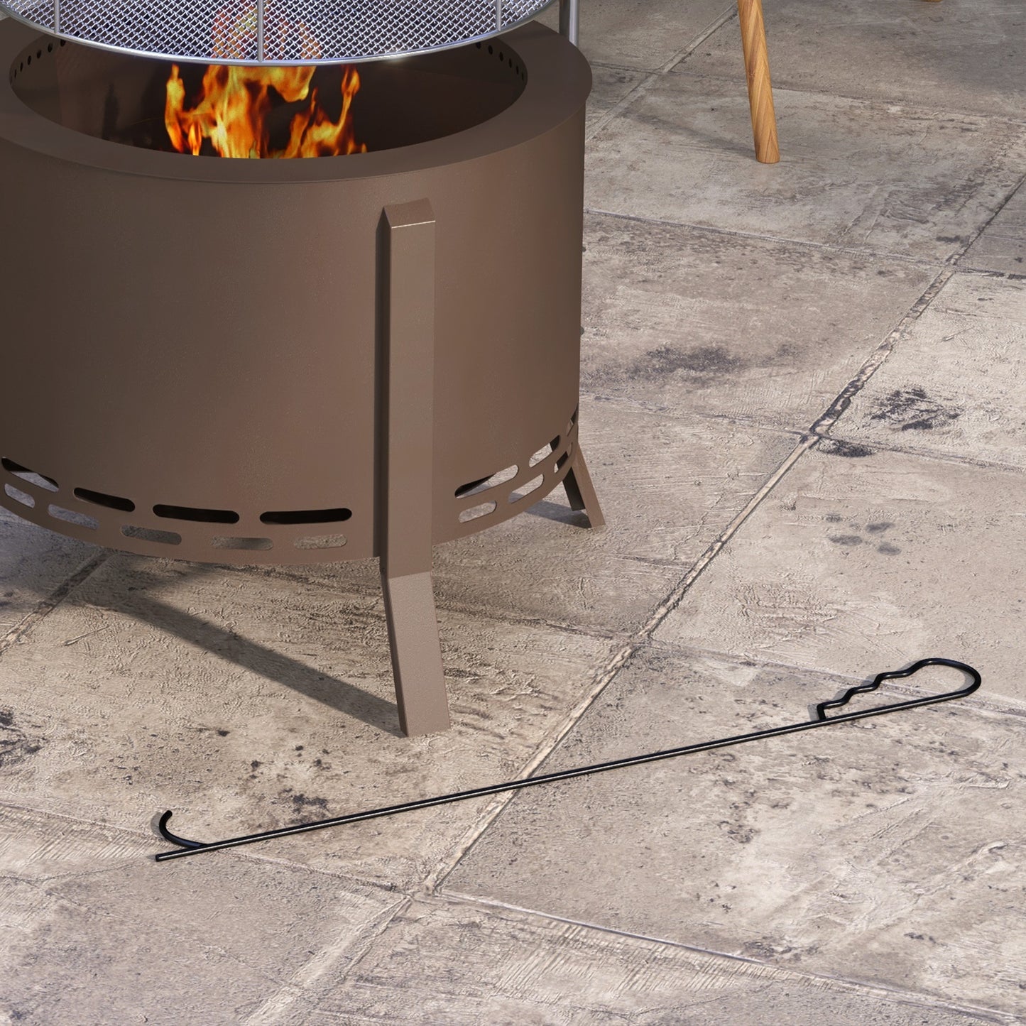 Outsunny Smokeless Fire Pit & Grill – The Ultimate Portable Bonfire Solution!