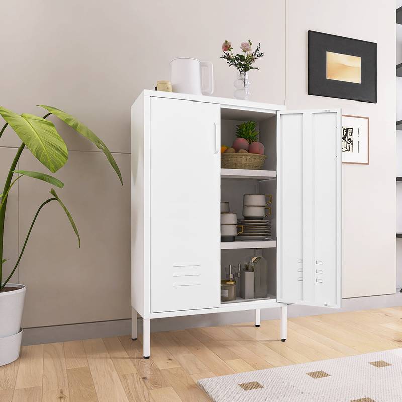 Versatile Storage Cabinet with Movable Dividers