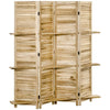 Cozy Divider – Stylish Wood Privacy Screen with Shelves