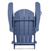 Navy Blue Folding Adirondack Chair - Perfect for Outdoor Relaxation!