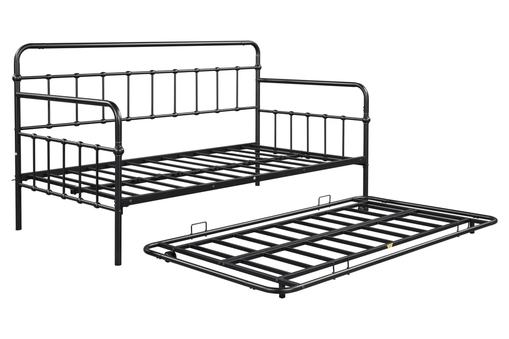 Modern Metal Daybed with Trundle