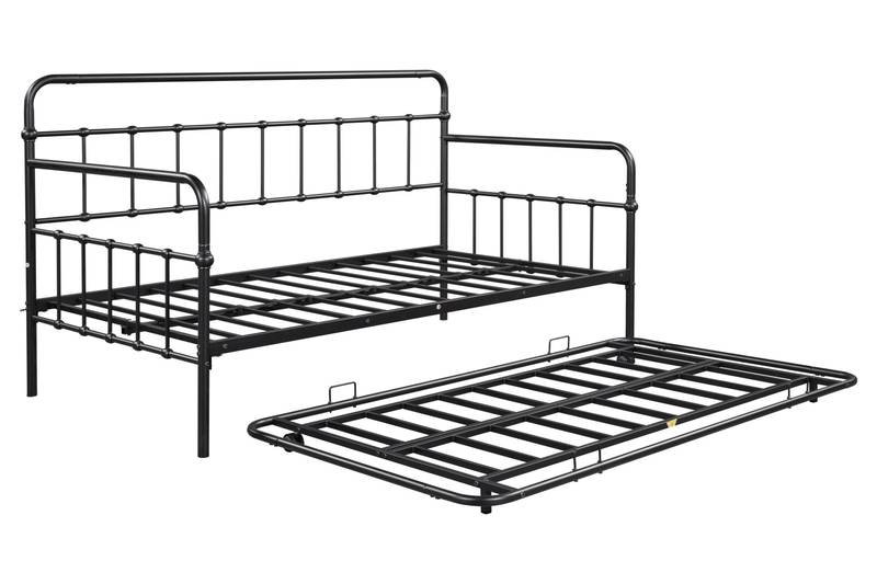 Modern Metal Daybed with Trundle