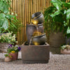 Rustic Triple-Tier Bochas Fountain