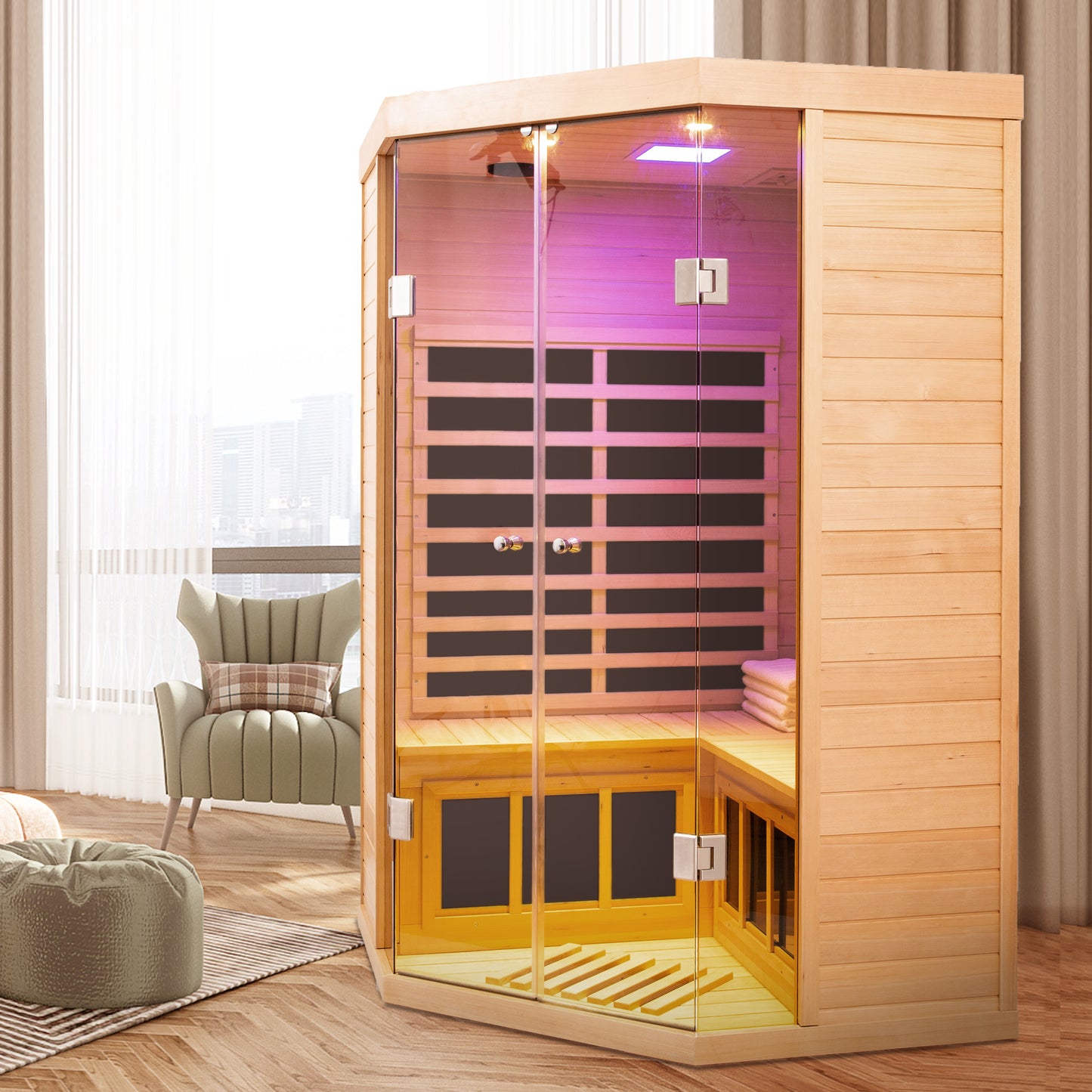 Cozy Corner Infrared Sauna for Two