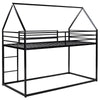 Cozy Black House Bunk Bed