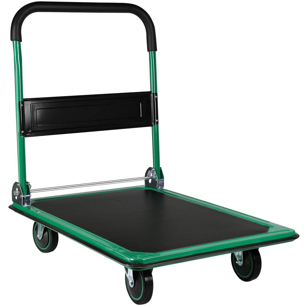 Heavy-Duty Foldable Platform Dolly with Swivel Wheels