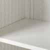 Chic Woven White Wall Cabinet