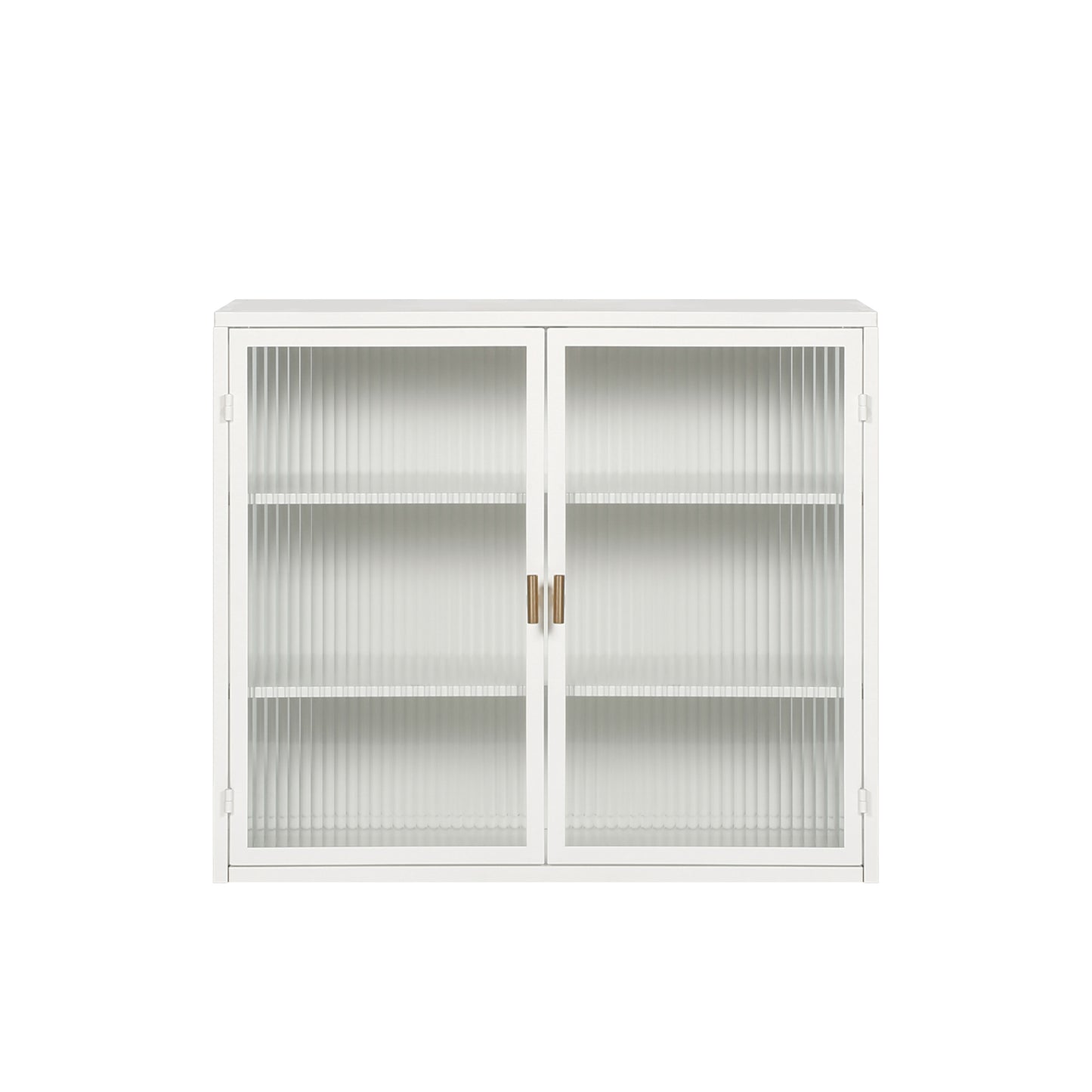 Sleek White Glass Cabinet - Stylish Storage for Every Space