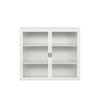 Sleek White Glass Cabinet - Stylish Storage for Every Space