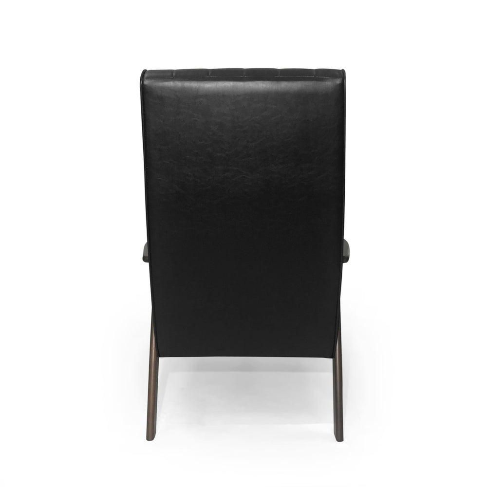 Sleek Black Accent Chair