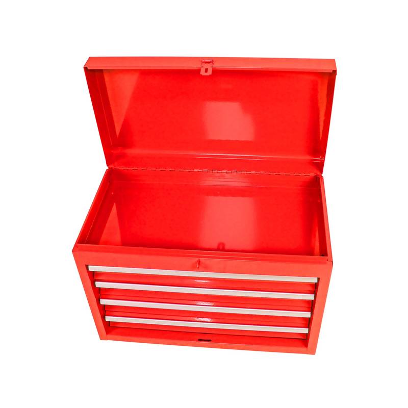 Red Tool Chest with Adjustable Shelf & Bottom Cabinet