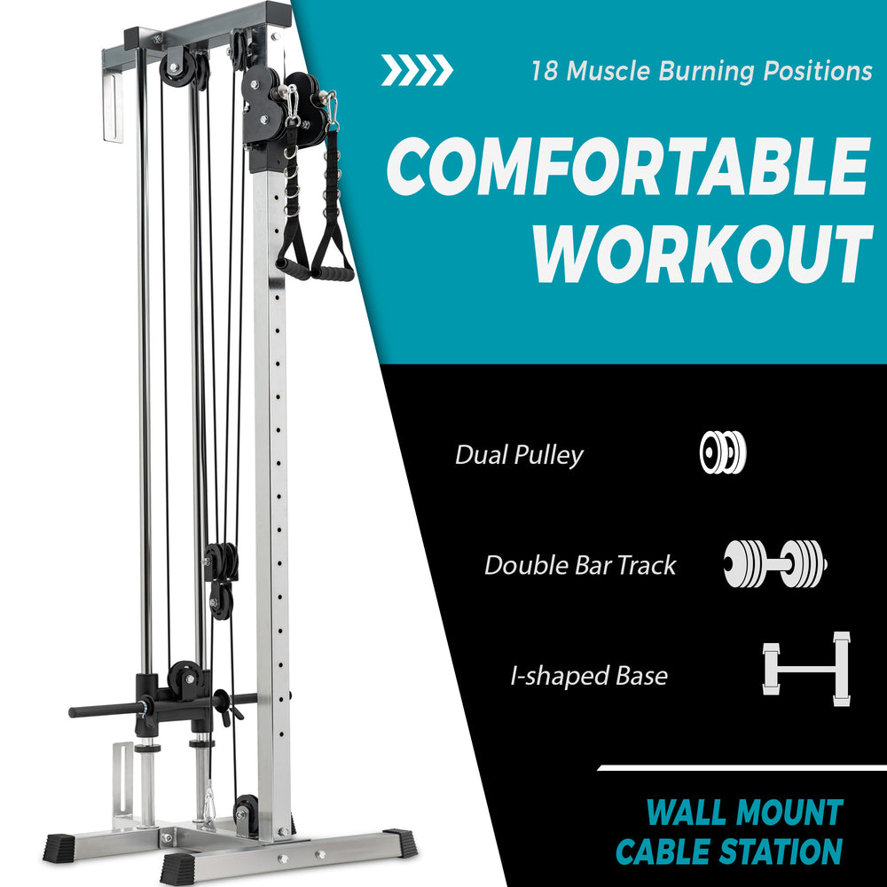 Silver Home Gym Lat Pulldown Trainer