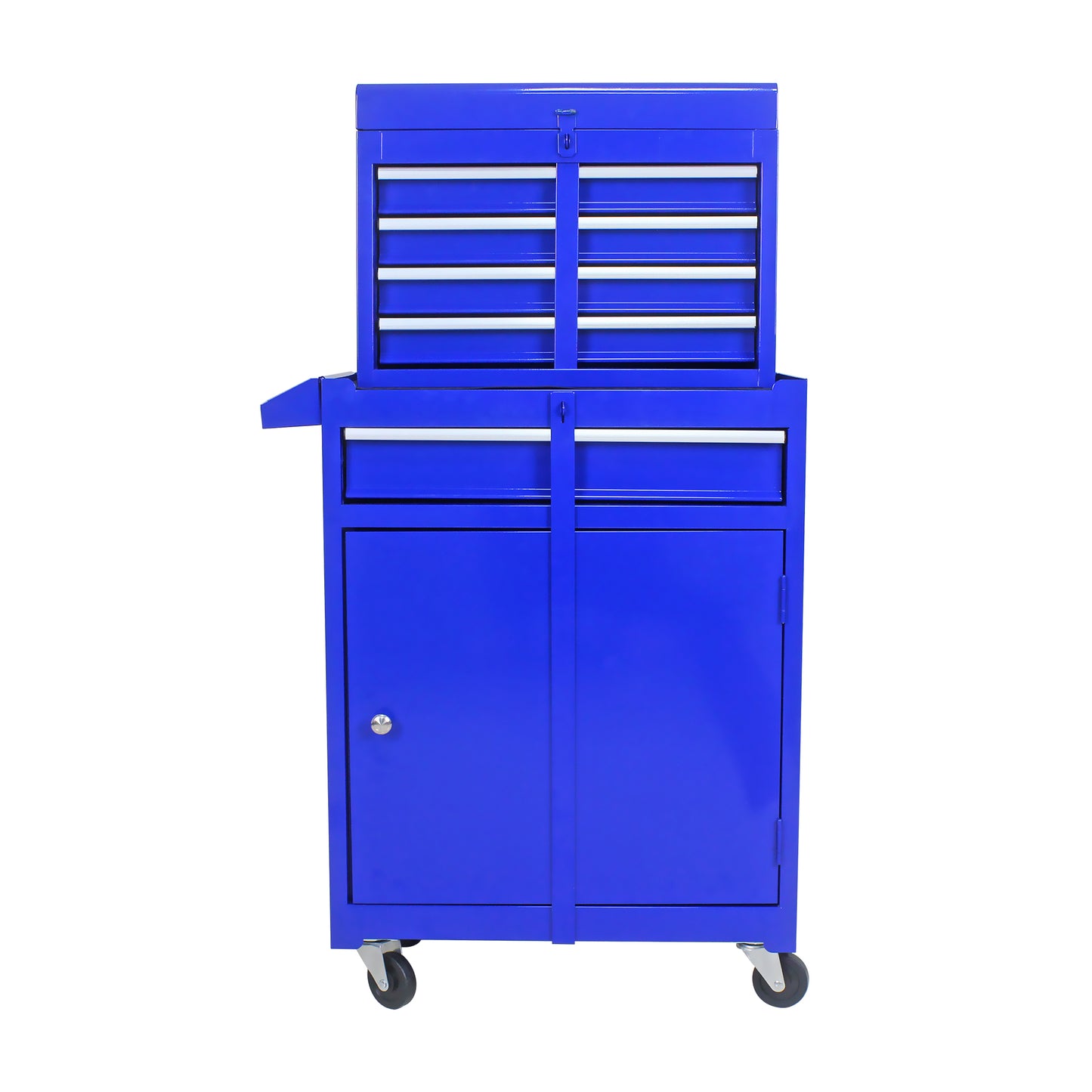 Versatile Blue Tool Chest with Adjustable Shelf