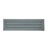 Chic Gray Aluminum Outdoor Bench