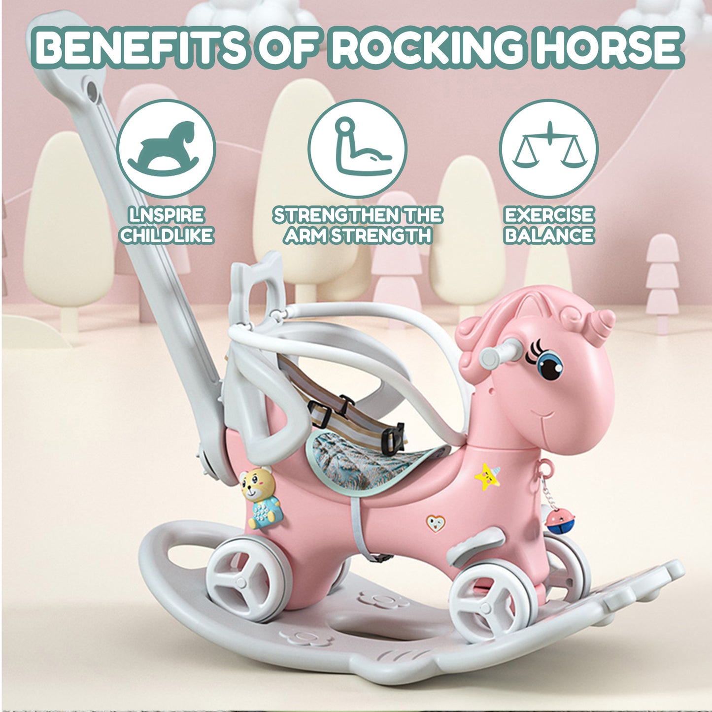 Unicorn Rocking Ride-On for Kids